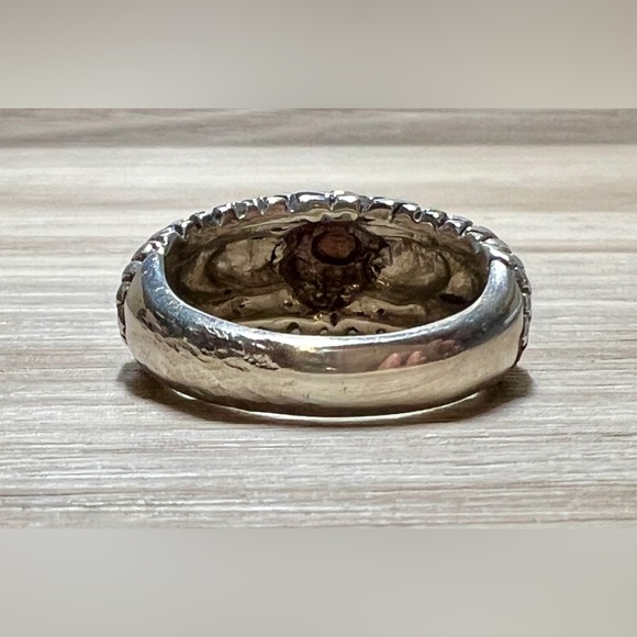 Vintage Designer Signed Stephen Dweck Sterling Silver & 18K Gold Ring, Size 6.5 - Picture 4 of 10